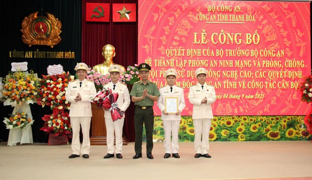 Thanh Hóa: Công bố thành lập Phòng An ninh mạng và phòng, chống tội phạm công nghệ cao- Ảnh 1. Thanh Hóa: Công bố thành lập Phòng An ninh mạng và phòng, chống tội phạm công nghệ cao- Ảnh 1.
