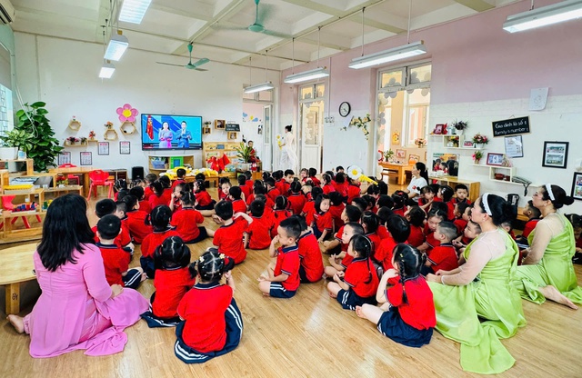 Rộn ràng Lễ khai giảng tại Trường Mầm non Dịch Vọng- Ảnh 9.