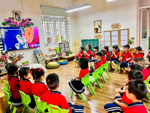 Rộn ràng Lễ khai giảng tại Trường Mầm non Dịch Vọng- Ảnh 8.