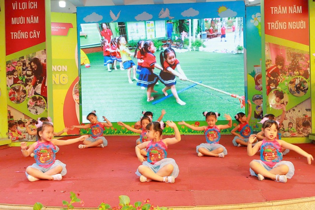 Rộn ràng Lễ khai giảng tại Trường Mầm non Dịch Vọng- Ảnh 14.