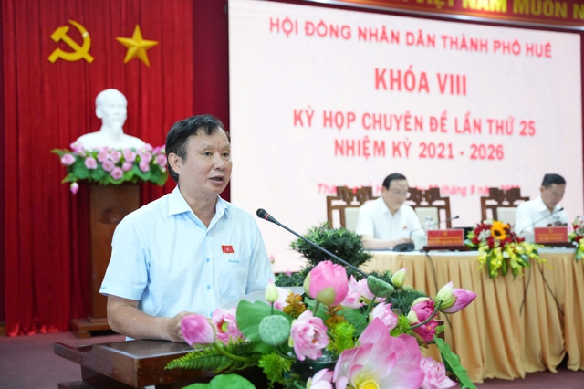 TP. Huế: Kỳ họp chuyên đề lần thứ 25, HĐND khóa VIII thông qua 22 nghị quyết quan trọng- Ảnh 3. TP. Huế: Kỳ họp chuyên đề lần thứ 25, HĐND khóa VIII thông qua 22 nghị quyết quan trọng- Ảnh 3.