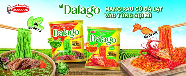 Acecook Việt Nam ra mắt mì rau củ Dalago với nguyên liệu rau củ trong sợi mì- Ảnh 1. Acecook Việt Nam ra mắt mì rau củ Dalago với nguyên liệu rau củ trong sợi mì- Ảnh 1.