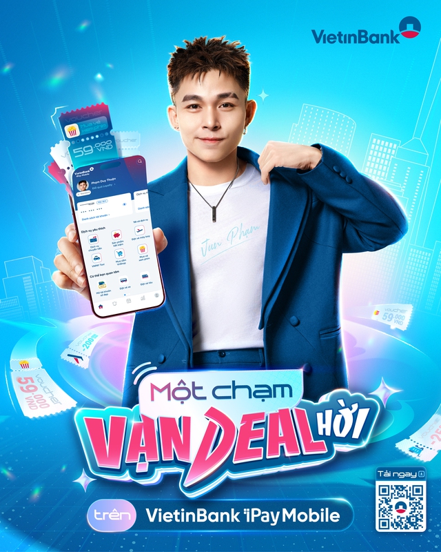 VietinBank kết hợp Jun Phạm tung bão "deal" độc quyền trên iPay Mobile- Ảnh 1. VietinBank kết hợp Jun Phạm tung bão "deal" độc quyền trên iPay Mobile- Ảnh 1.