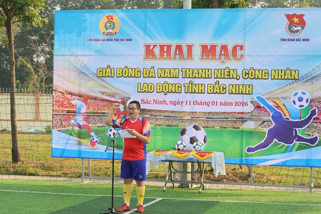 Bắc Ninh: Khai mạc Giải bóng đá nam thanh niên, công nhân lao động năm 2026- Ảnh 2. Bắc Ninh: Khai mạc Giải bóng đá nam thanh niên, công nhân lao động năm 2026- Ảnh 2.