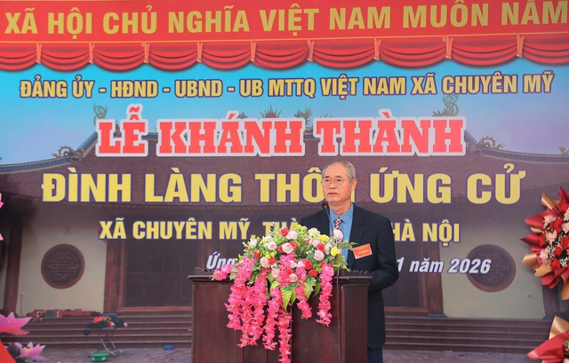 Hà Nội: Xã Chuyên Mỹ long trọng khánh thành Đình làng Ứng Cử- Ảnh 4. Hà Nội: Xã Chuyên Mỹ long trọng khánh thành Đình làng Ứng Cử- Ảnh 4.