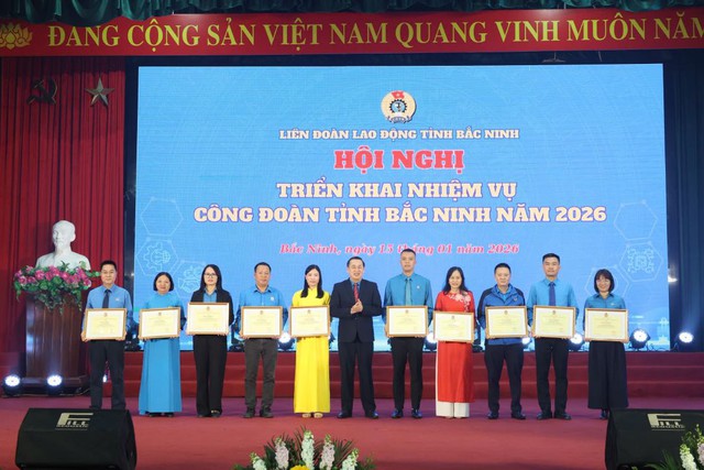 Liên đoàn Lao động tỉnh Bắc Ninh: Tổ chức hội nghị triển khai nhiệm vụ công đoàn năm 2026- Ảnh 3.