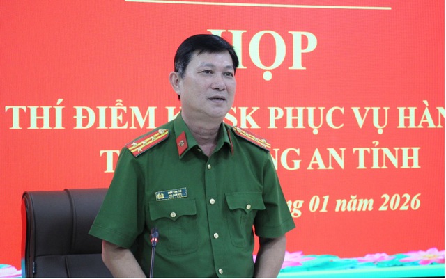 Công an tỉnh An Giang triển khai thí điểm Kiosk phục vụ hành chính công- Ảnh 2.