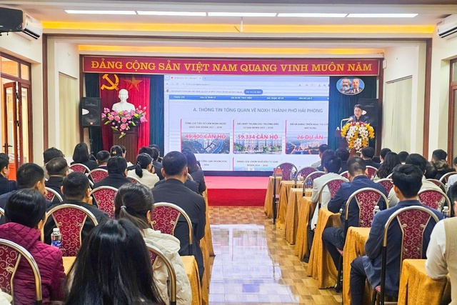 Hải Phòng: Lập tổ công tác hỗ trợ người dân thuê, mua NƠXH- Ảnh 1.