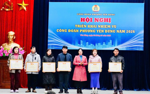 Công đoàn phường Yên Dũng triển khai nhiệm vụ trọng tâm năm 2026- Ảnh 3.
