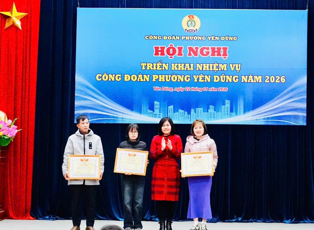 Công đoàn phường Yên Dũng triển khai nhiệm vụ trọng tâm năm 2026- Ảnh 2.