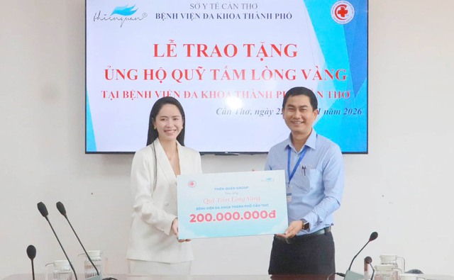 Thiên Quân Group: Tặng 200 triệu đồng cho Quỹ Tấm lòng vàng Bệnh viện Đa khoa TP Cần Thơ- Ảnh 1.