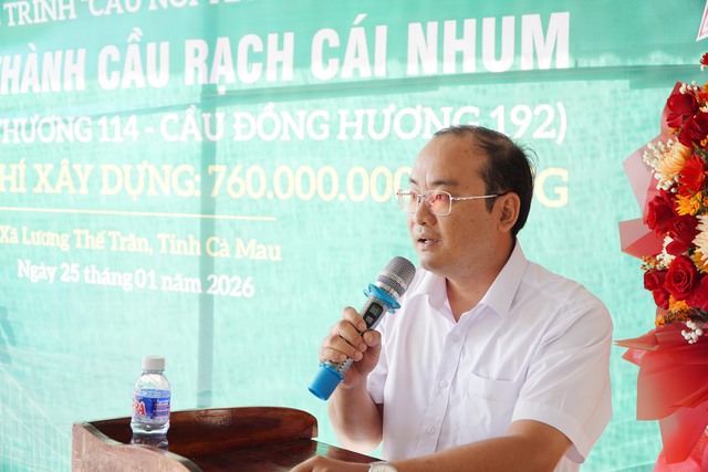 Cà Mau: Khánh thành cầu Rạch Cái Nhum tại xã Lương Thế Trân- Ảnh 5.