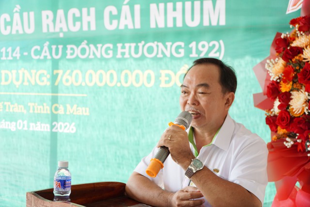 Cà Mau: Khánh thành cầu Rạch Cái Nhum tại xã Lương Thế Trân- Ảnh 7.