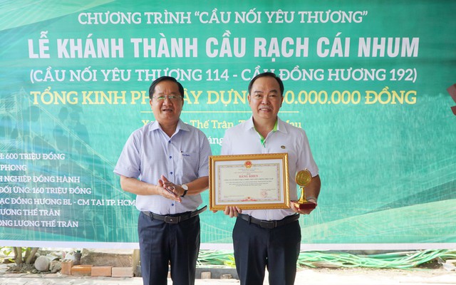 Cà Mau: Khánh thành cầu Rạch Cái Nhum tại xã Lương Thế Trân- Ảnh 8.