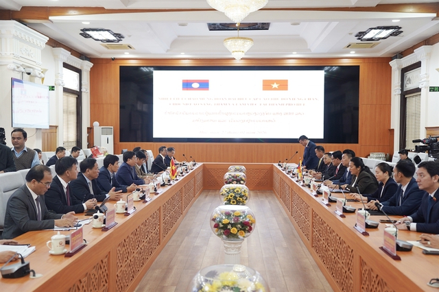 Thành phố Huế: Tiếp và làm việc với đoàn đại biểu cấp cao Thủ đô Viêng Chăn- Ảnh 1.