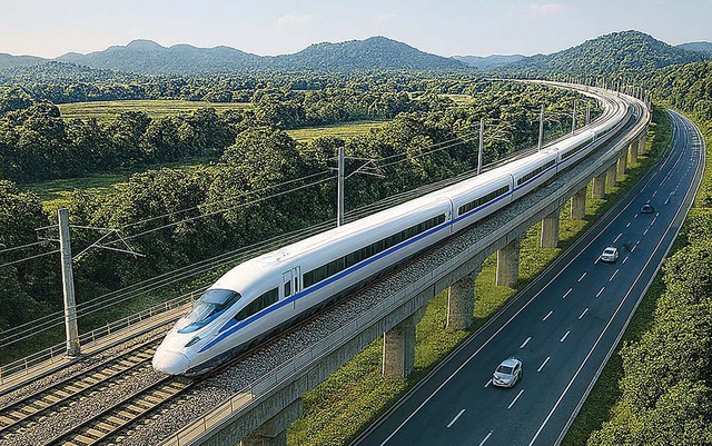 Đường sắt tốc độ cao Hà Nội - Quảng Ninh dự kiến khởi công vào tháng 3- Ảnh 1.