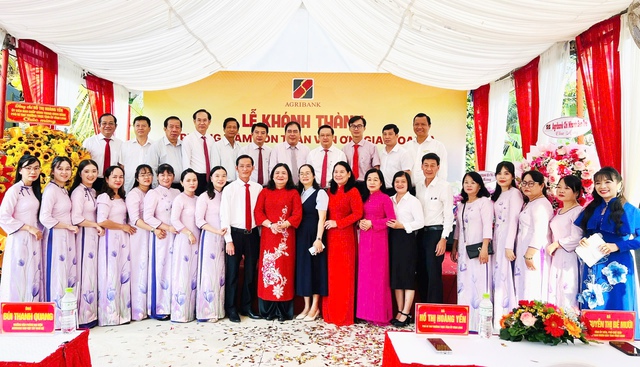 Khánh thành, bàn giao Trường Mầm non Trần Văn Ơn do Agribank Chi nhánh Bến Tre tài trợ- Ảnh 6.