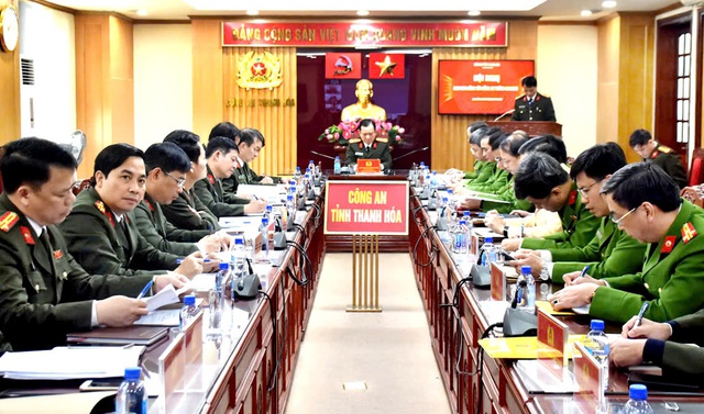 Công an Thanh Hoá: Ra quân bảo đảm an ninh, trật tự dịp Tết Nguyên đán 2026- Ảnh 1. Công an Thanh Hoá: Ra quân bảo đảm an ninh, trật tự dịp Tết Nguyên đán 2026- Ảnh 1.