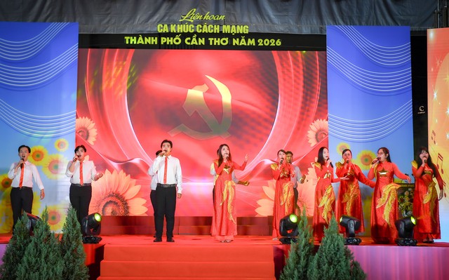 Bế mạc Liên hoan Ca khúc cách mạng TP Cần Thơ năm 2026- Ảnh 3.