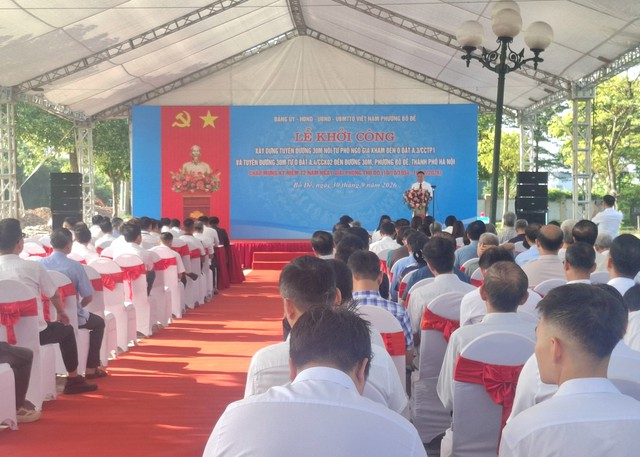 Khởi công dự án đường 30m Ngô Gia Khảm trên địa bàn phường Bồ Đề - Ảnh 2.