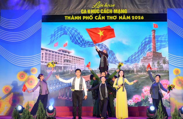 Bế mạc Liên hoan Ca khúc cách mạng TP Cần Thơ năm 2026- Ảnh 6.