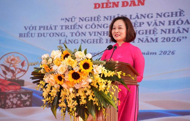 Biểu dương, tôn vinh nữ nghệ nhân tiêu biểu làng nghề Hà Nội năm 2026- Ảnh 2.