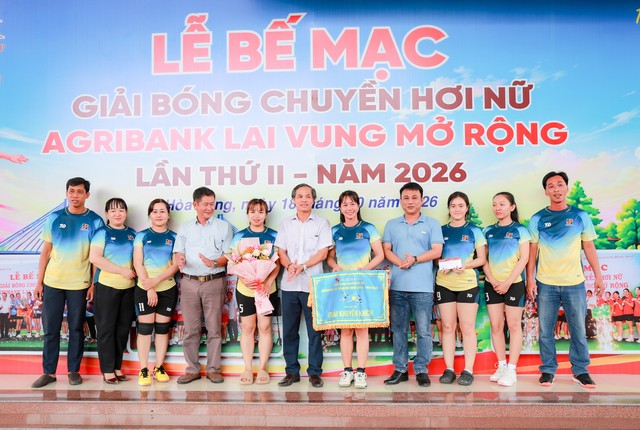 Đội Trường THCS Hoà Long vô địch Giải bóng chuyền hơi nữ Agribank Lai Vung mở rộng lần II- Ảnh 13.