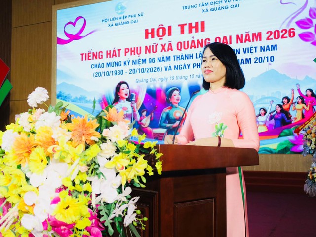 QUẢNG OAI (Hà Nội)SÔI NỔI HỘI THI TIẾNG HÁT PHỤ NỮ CHÀO MỪNG NGÀY 20/10 - Ảnh 3.
