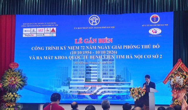 Gắn biển công trình Bệnh viện Tim Hà Nội cơ sở 2- Ảnh 6.