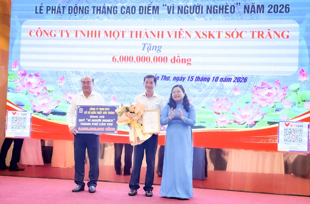 Xổ số kiến thiết Sóc Trăng tích cực tham gia các hoạt động an sinh, công tác từ thiện xã hội - Ảnh 3.
