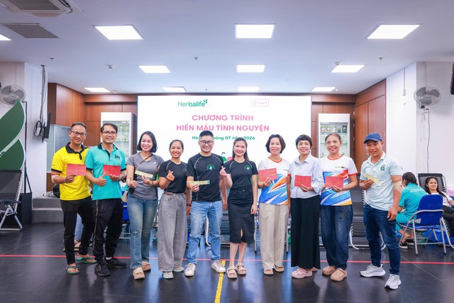 Herbalife Việt Nam tổ chức Ngày Hiến Máu Tình Nguyện 2026 tại TP. Hồ Chí Minh và Hà Nội, tiếp nhận 183 đơn vị máu - Ảnh 6.