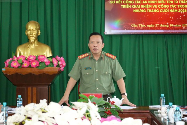 Lực lượng An ninh điều tra Công an TP Cần Thơ đánh giá kết quả công tác 10 tháng năm 2026- Ảnh 3.