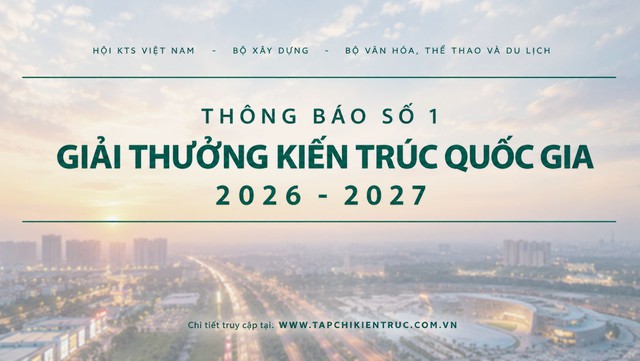 Phát động Giải thưởng Kiến trúc quốc gia 2026-2027- Ảnh 1.