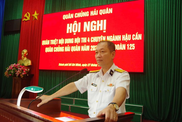 Lữ đoàn 125 Hải quân nâng cao chất lượng đảm bảo hậu cần qua hội thi - Ảnh 9.