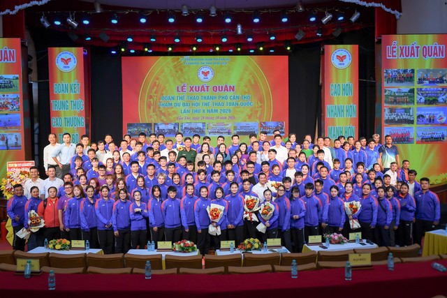Đoàn Thể thao TP Cần Thơ xuất quân tham dự Đại hội Thể thao toàn quốc lần thứ X- Ảnh 10.