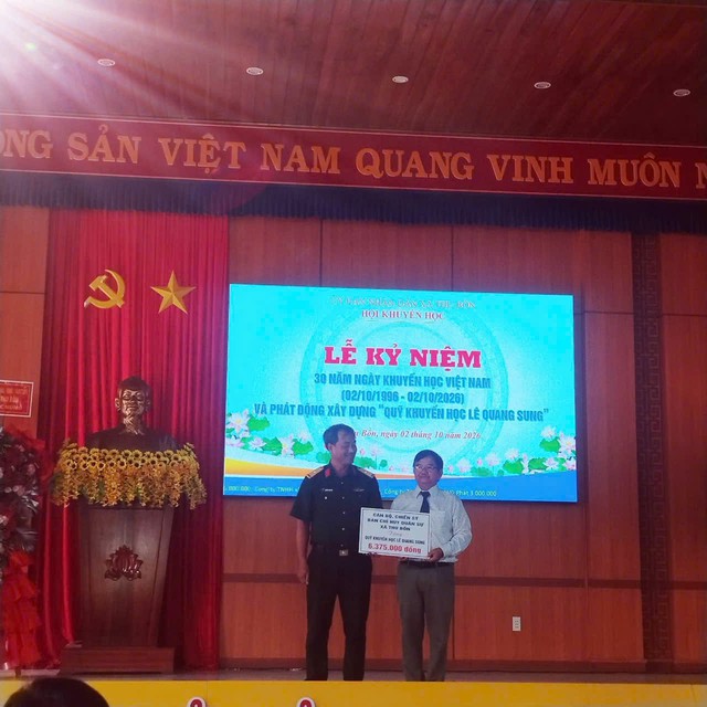 Xã Thu Bồn: Lan tỏa truyền thống hiếu học, chung tay xây dựng Quỹ Khuyến học Lê Quang Sung- Ảnh 3.