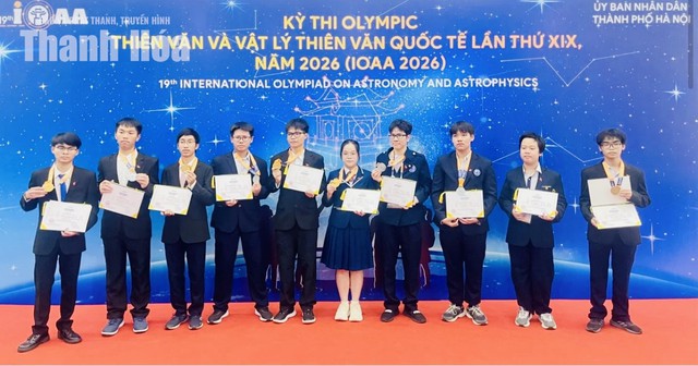 Thanh Hóa có 2 học sinh đoạt Huy chương Vàng Olympic Thiên văn và Vật lý thiên văn quốc tế- Ảnh 1.
