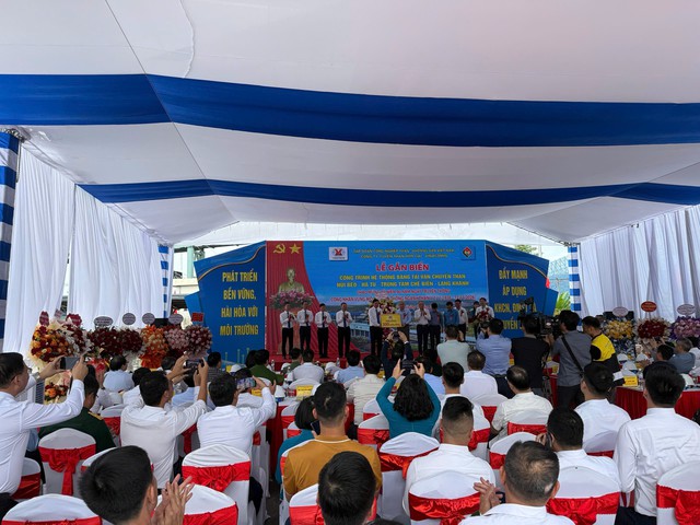 Gắn biển công trình băng tải vận chuyển than Núi Béo - Hà Tu - Trung tâm chế biến - Làng Khánh - Ảnh 2.