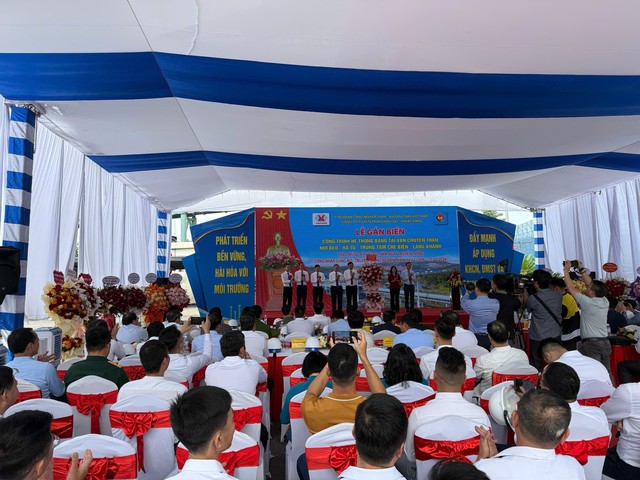 Gắn biển công trình băng tải vận chuyển than Núi Béo - Hà Tu - Trung tâm chế biến - Làng Khánh - Ảnh 3.