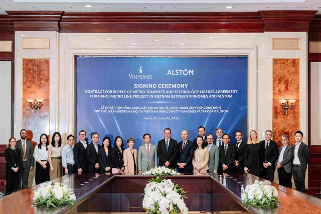 Vingroup và Alstom ký kết hợp tác công nghệ phát triển tuyến đường sắt đô thị Hà Nội thế hệ mới - Ảnh 3.
