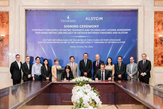 Vingroup và Alstom ký kết hợp tác công nghệ phát triển tuyến đường sắt đô thị Hà Nội thế hệ mới - Ảnh 2.