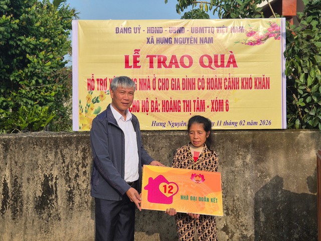 Nghệ An: Bàn giao ngôi nhà Đại đoàn kết số 12 cho người phụ nữ đơn thân- Ảnh 9.