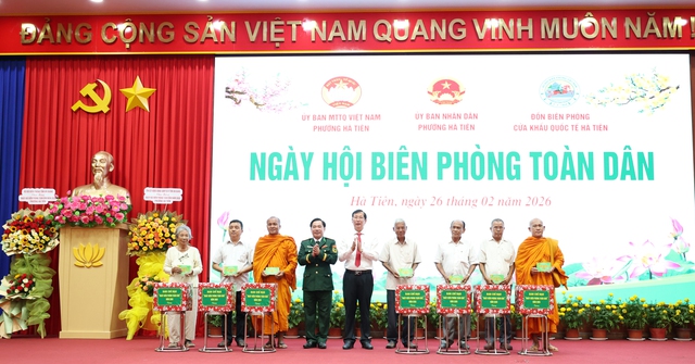 An Giang: Tổ chức điểm Ngày hội Biên phòng toàn dân năm 2026 tại phường Hà Tiên- Ảnh 6. An Giang: Tổ chức điểm Ngày hội Biên phòng toàn dân năm 2026 tại phường Hà Tiên- Ảnh 6.