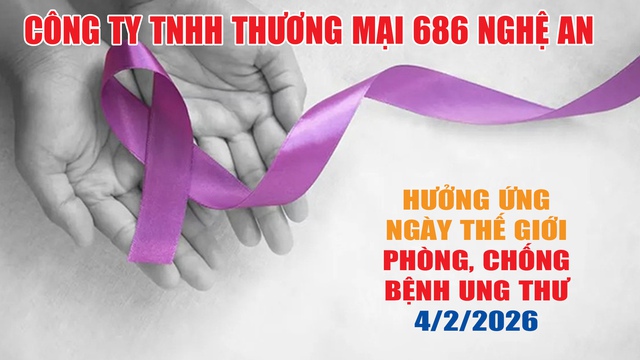 Công ty TNHH thương mại 686 Nghệ An hưởng ứng Ngày thế giới phòng, chống bệnh ung thư- Ảnh 1. Công ty TNHH thương mại 686 Nghệ An hưởng ứng Ngày thế giới phòng, chống bệnh ung thư- Ảnh 1.
