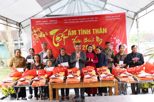 Nghệ An: Xuân mang nhân ái - Tết ấm tình thân ở xã Hưng Nguyên Nam- Ảnh 5.