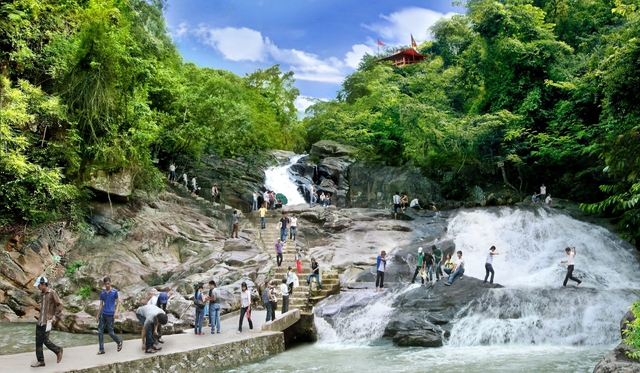 Suối Mỡ - nơi dòng nước mát chảy qua ký ức rừng thiêng Bắc Ninh- Ảnh 1.