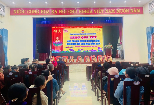 Nghệ An: Trao quà Tết tại xã Đại Đồng - lan toả “Nghĩa tình dòng Lam”.- Ảnh 1.