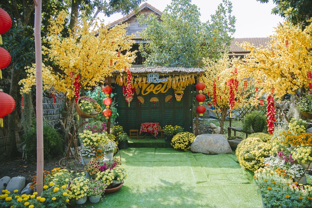 Nhiều điểm check-in hấp dẫn tại phim trường Tết trong Cantho Eco Resort với không gian Tết Việt và Tết Nam Bộ xưa- Ảnh 4.