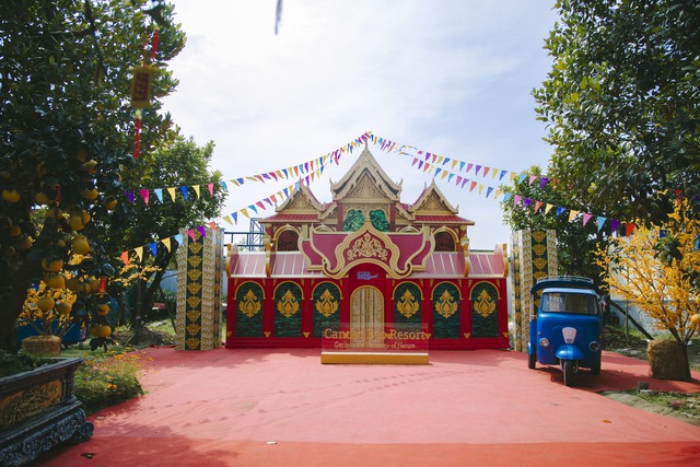 Nhiều điểm check-in hấp dẫn tại phim trường Tết trong Cantho Eco Resort với không gian Tết Việt và Tết Nam Bộ xưa- Ảnh 8.