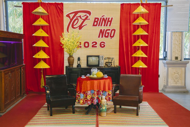 Nhiều điểm check-in hấp dẫn tại phim trường Tết trong Cantho Eco Resort với không gian Tết Việt và Tết Nam Bộ xưa- Ảnh 11.